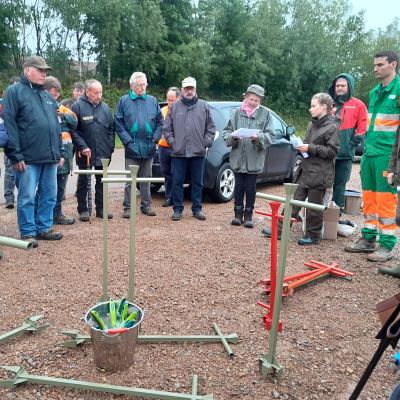 Présentation par la propriétaire du bois de Montauté à Montreuillon