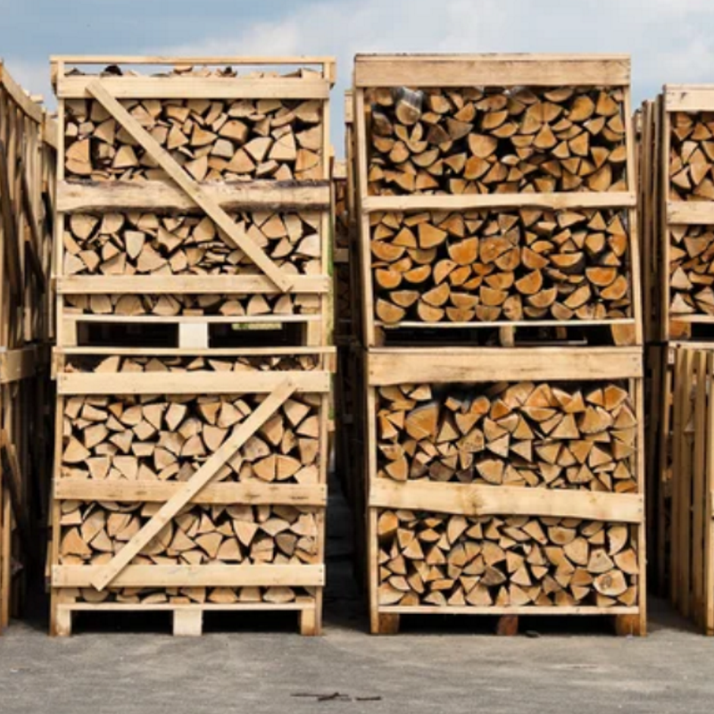 Bois de chauffage bois bûche en palette