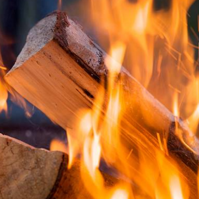 Feu de bois de chauffage