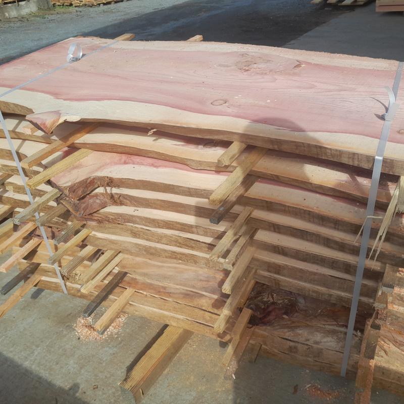 Plateau de table live edge sequoia longueur 1.80m