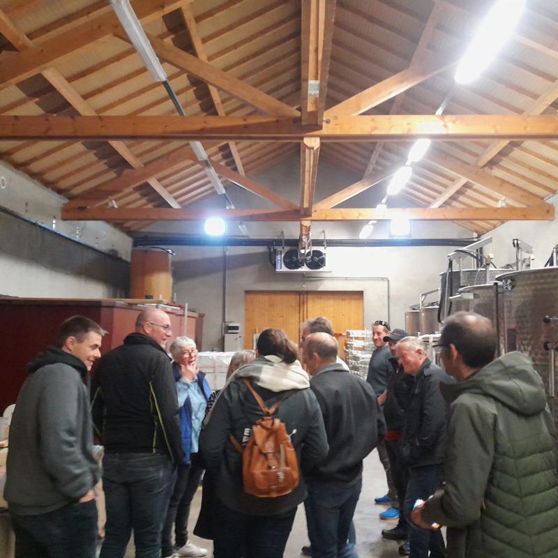 Les adhérents de Pro ETF BFC visitent le domaine Theulot-Juillot