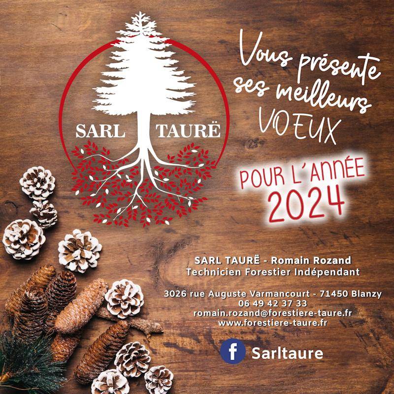 Taurë vous souhaite ses meilleurs vœux pour l'année 2024