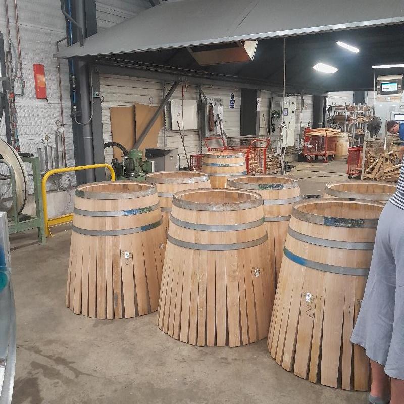 Mise en rose des tonneaux avant la chauffe