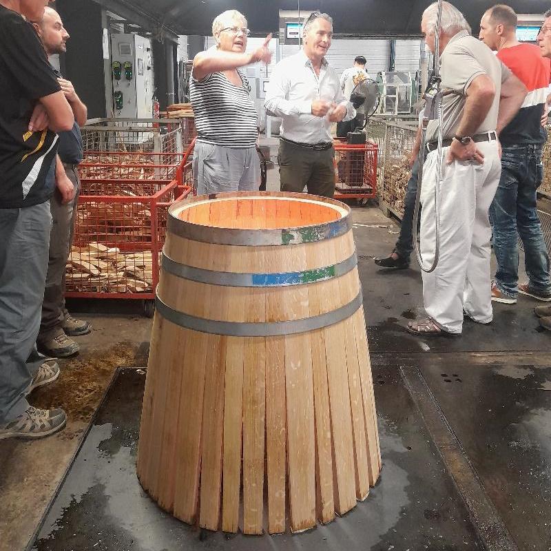 Mise en rose des tonneaux Tarransaud