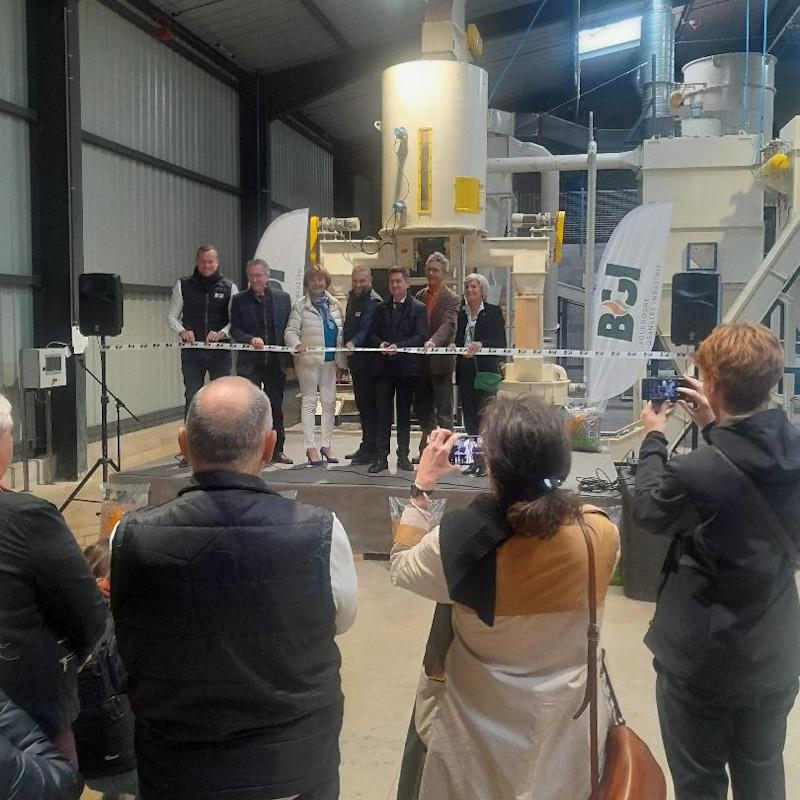 Inauguration de BGI - Bourgogne Granulés Industie à La Guiche