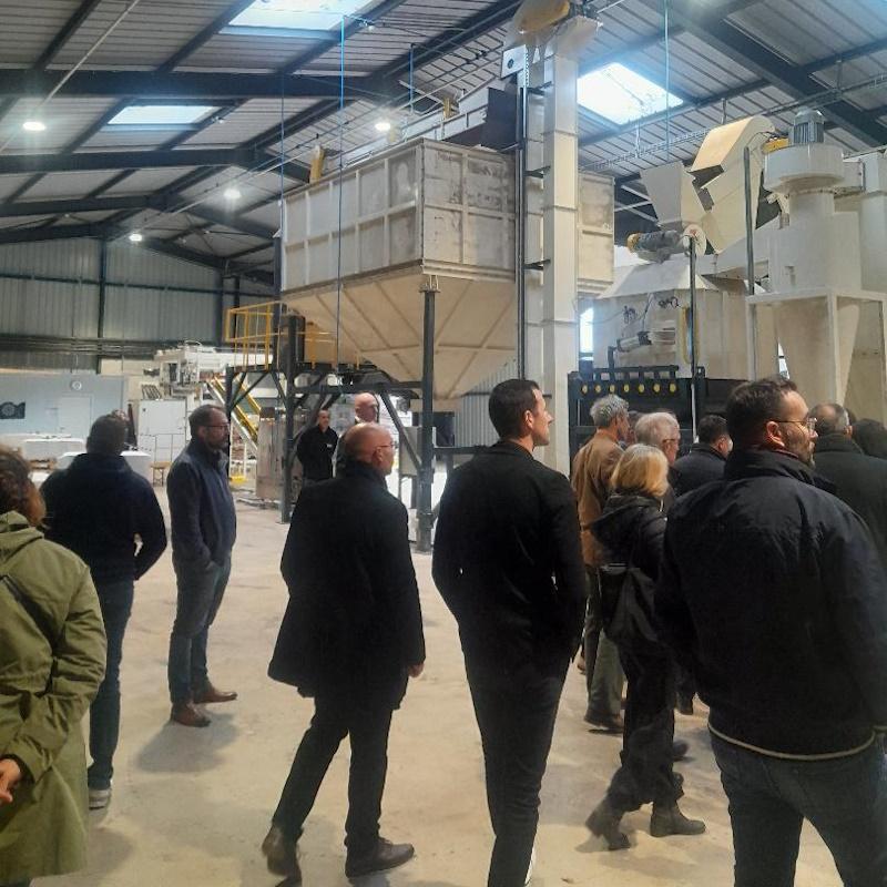 Le coeur de l'usine BGI Bourgogne Granulés Industrie à La Guiche