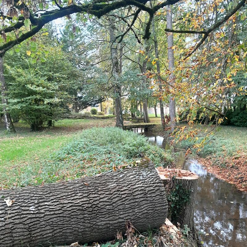 Rivière la Cent fonds au coeur de l'Abbaye de Citeaux