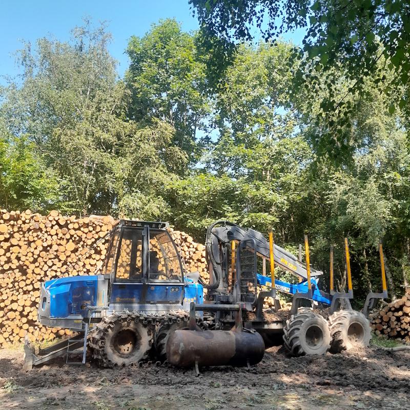 Porteur - débardage arrêté pour cause de météo
