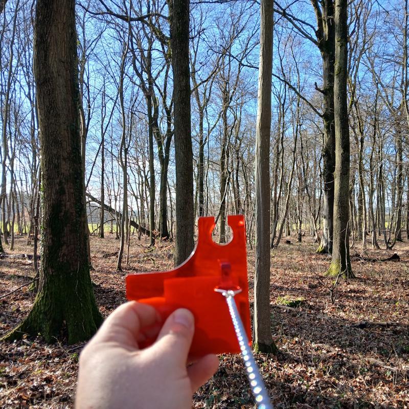 Mesure de surface terrière d'un peuplement de chêne 0m2