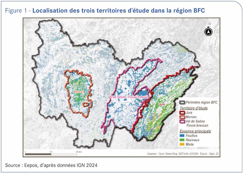Etude prospective filière forêt bois horizon 2040 - Localisation des territoires